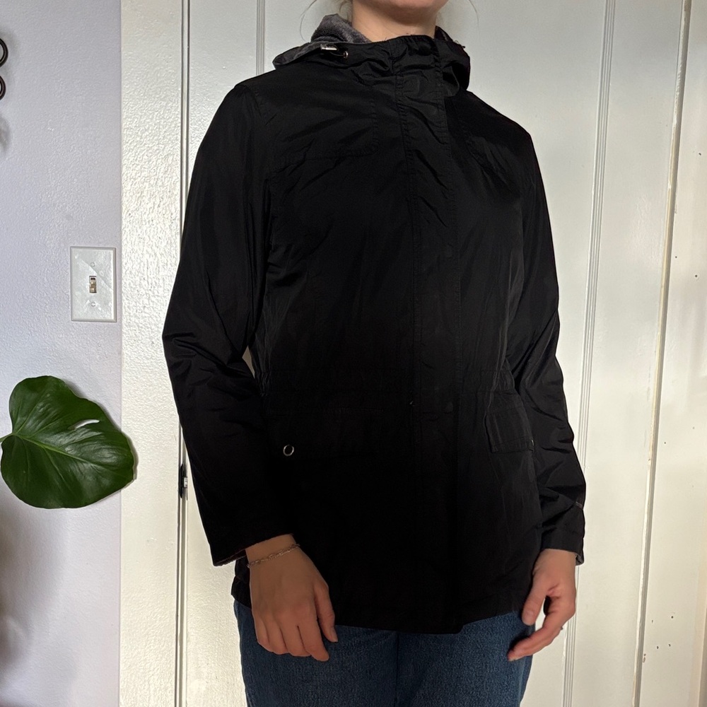 Black Free Country Lined Windbreaker